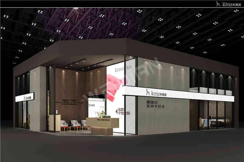 廣州展覽裝飾設計公司助力科美滋廣州國際家具展覽會Ciff展覽、展臺設計搭建