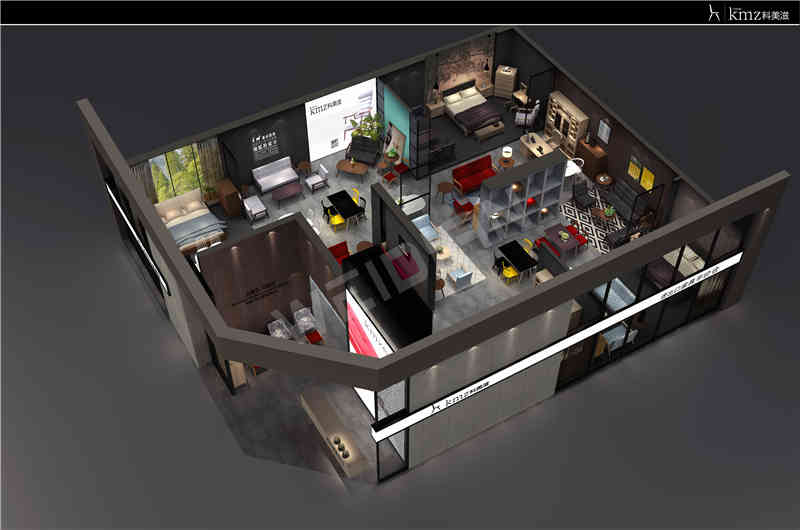 廣州展覽裝飾設計公司助力科美滋廣州國際家具展覽會Ciff展覽、展臺設計搭建